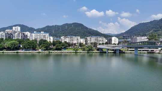 福建三明城市绿化植物航拍