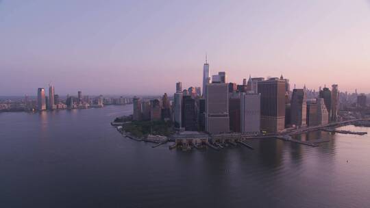 纽约的河流与建筑