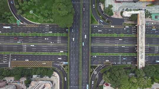 深圳滨河大道-城市交通视频素材模板下载