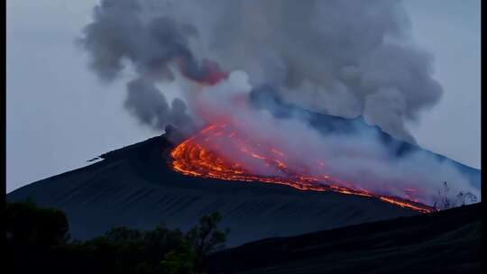 火山爆发岩浆 (2)