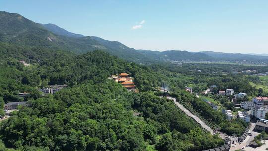 湖南南岳衡山大庙5A景区航拍