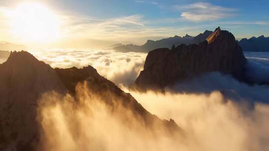 高山云海日出景观