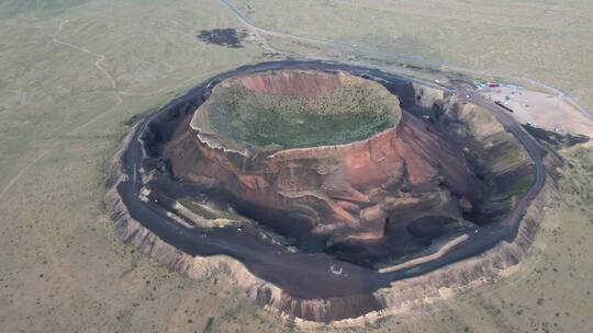 火山地质公园航拍4K