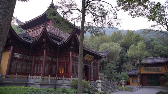 杭州飞来峰永福寺禅院风景