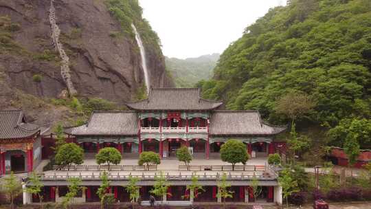 六安市大别山风情谷风景区航拍视频素材