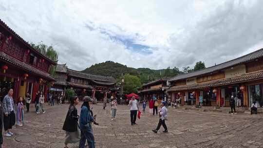 丽江束河古镇四方街延时5.3K