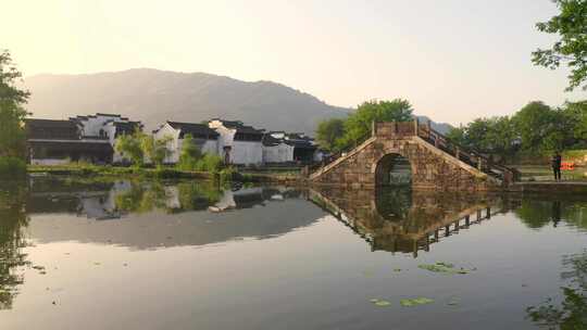 徽州古村-江南水乡-乡村日出黄昏日落