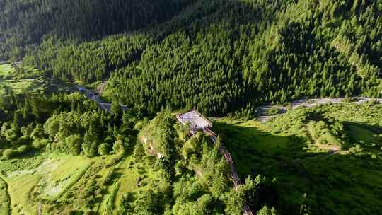 森林山脉峡谷