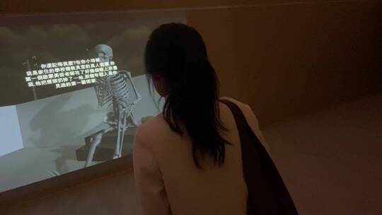 济南市美术馆：第二届国际双年展展览现场视频素材模板下载