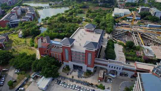 航拍福州大学附属第三医院