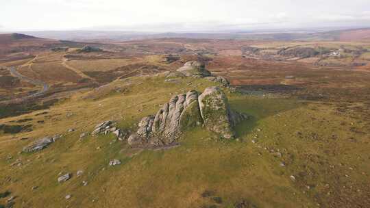 Dartmoor，国家公园，英国，无人机