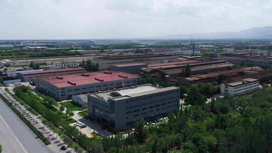 工厂鸟瞰全景