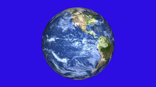 地球行星纹理球体地球动画和地球照明背景。