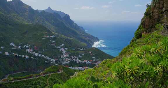 特内里费岛，海，海洋，山脉