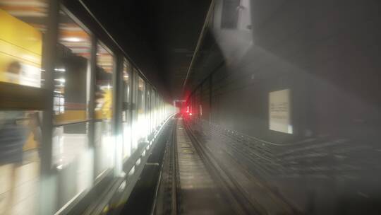 15号线地铁隧洞视频素材模板下载