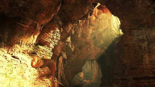 一个拥有令人惊叹的天然岩石和宁静水景的洞