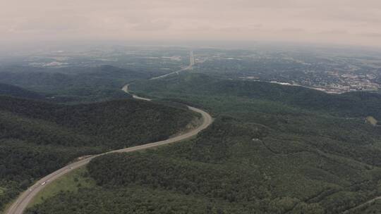无人机航拍青山绿林视频素材模板下载