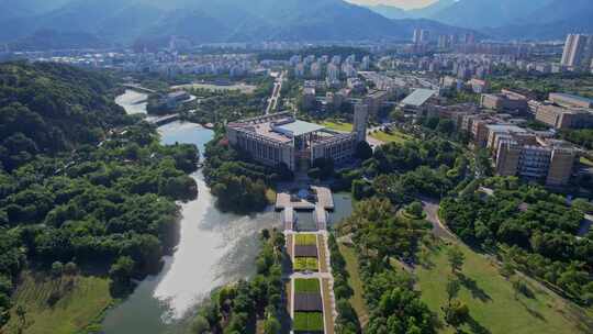 航拍福州大学旗山校区