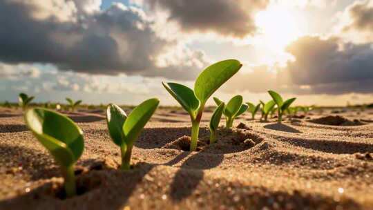 沙漠绿洲的生态变迁