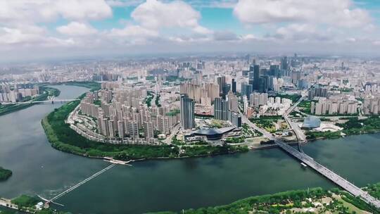 震撼美景航拍，才是这座城市的繁荣景象视频素材模板下载