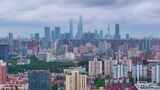 上海市杨浦区大柏树立交桥航拍车流交通城市高清在线视频素材下载