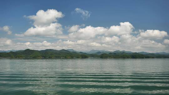 杭州千岛湖上的美丽景色视频素材模板下载