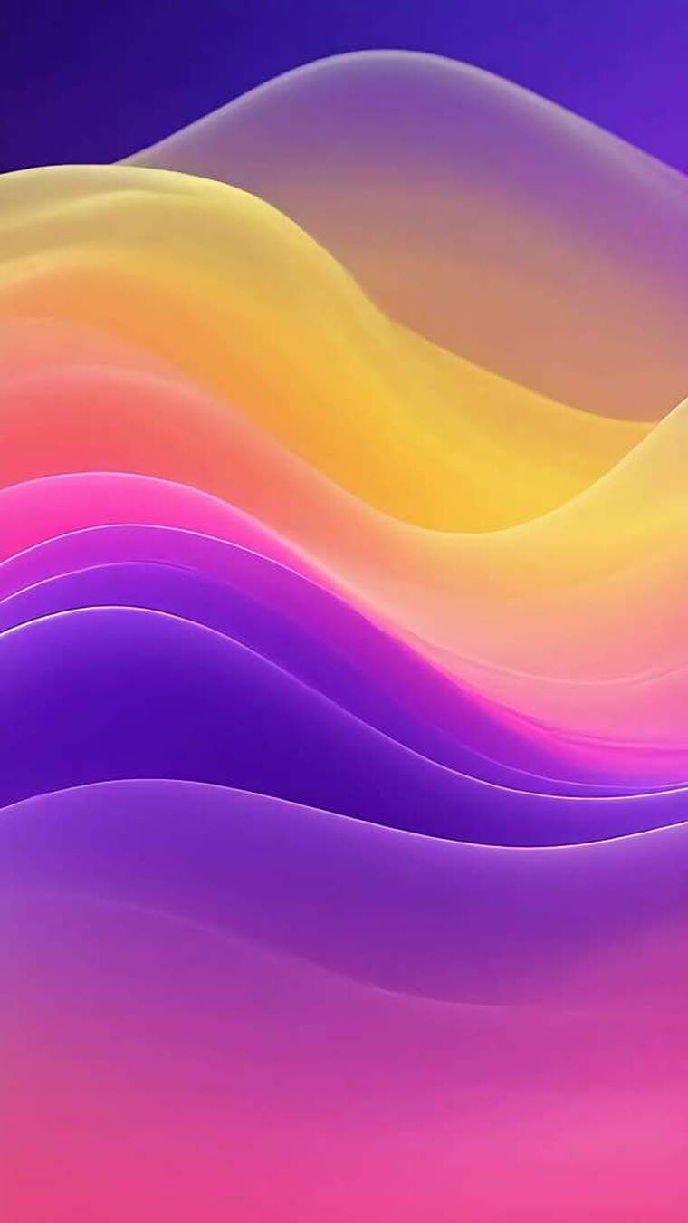 渐变色彩抽象波浪背景