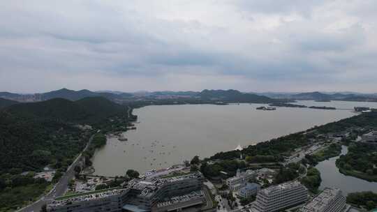 江苏徐州云龙湖云龙山5A景区航拍