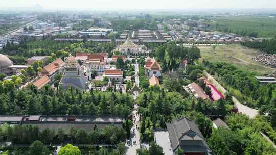 航拍洛阳白马寺