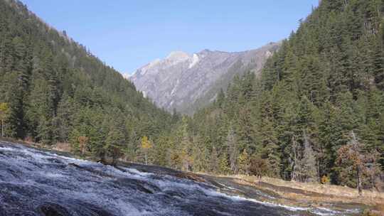 四川阿坝州九寨沟冬日山水