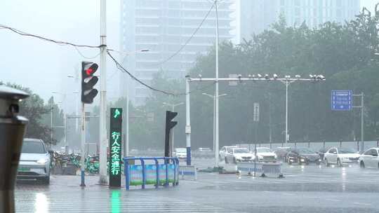 雨天 下雨 城市风光 写意 台风 雨中景色