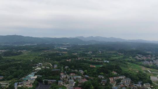 航拍乡村农村集中居住地