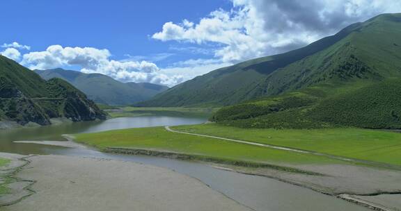 自然风光山川河流航拍