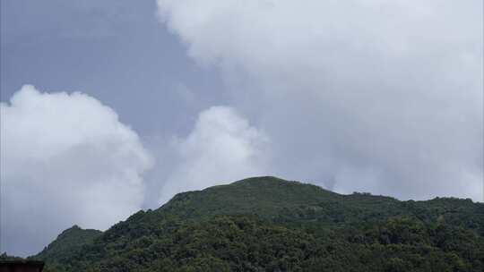 2023广东茂名高州大山蓝天白云延时