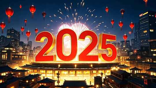 2025数字 2025新年片头