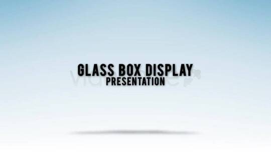干净创意简约玻璃盒商业感照片宣传展示AE模板