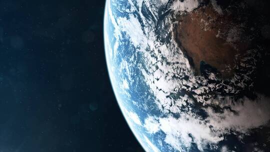 从轨道上看地球的真实照片