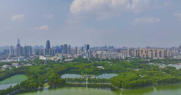 武汉东湖风景区夏季自然风光