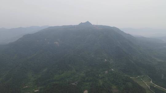 旅游景区湖南靖州飞山4A景区航拍视频素材模板下载