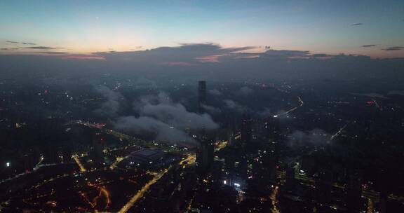 广东省东莞市云海航拍