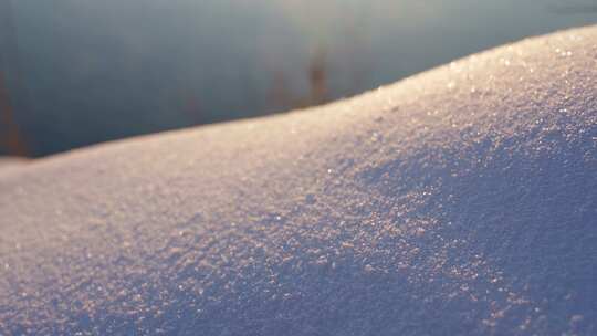 冬天唯美雪地空镜