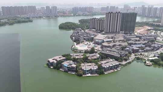 合集湖北黄冈黄州东坡外滩航拍