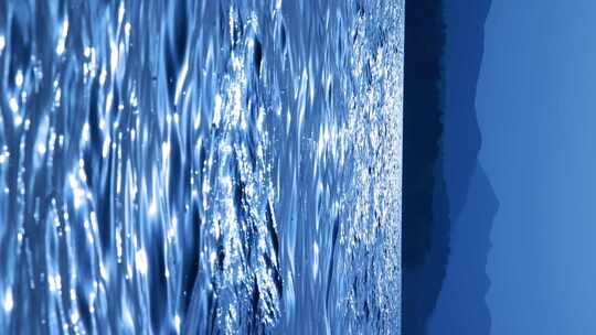 西湖湖水湖景竖屏竖拍水波荡漾波光粼粼视频素材模板下载