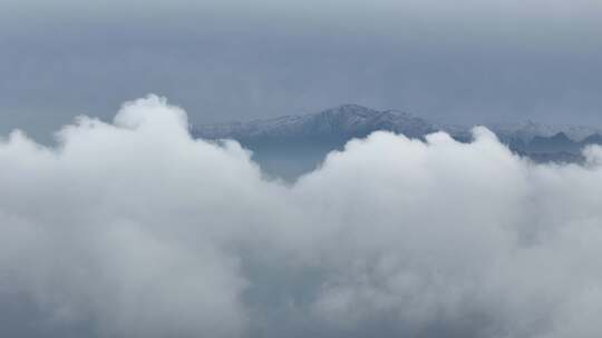 航拍秦岭秋景