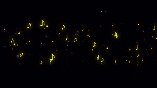 金色音符飘飞