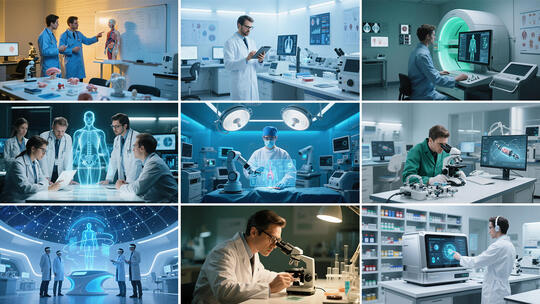 医疗科技医疗医学未来健康AI医疗智慧医院