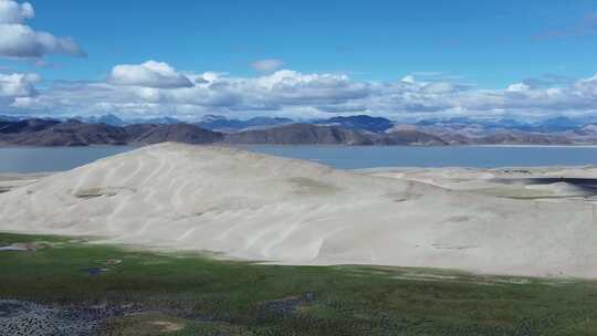 4k西藏佩枯措航拍山川湖泊