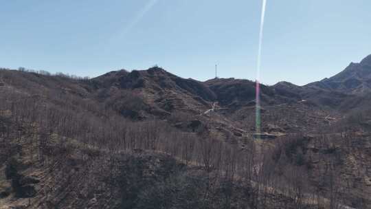 山间蜿蜒公路俯瞰景观