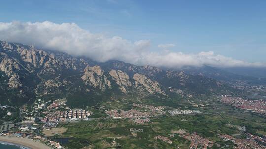 航拍崂山风景