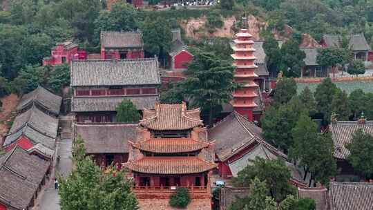 航拍平顶山汝州风穴寺